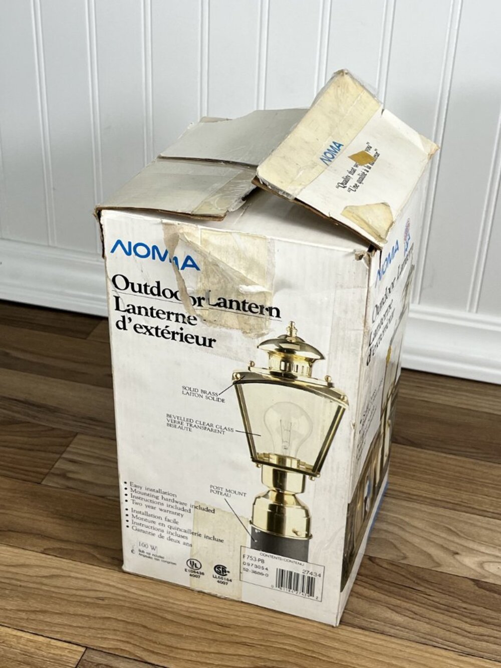 Polished Solid Brass Decorative Out Door Light Fixture Angelo Lighting Noma NEW - Picture 2 of 7
